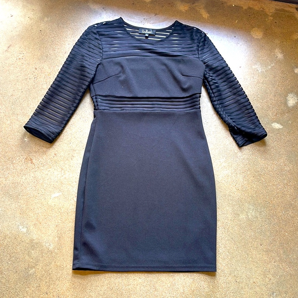 Black mini dress